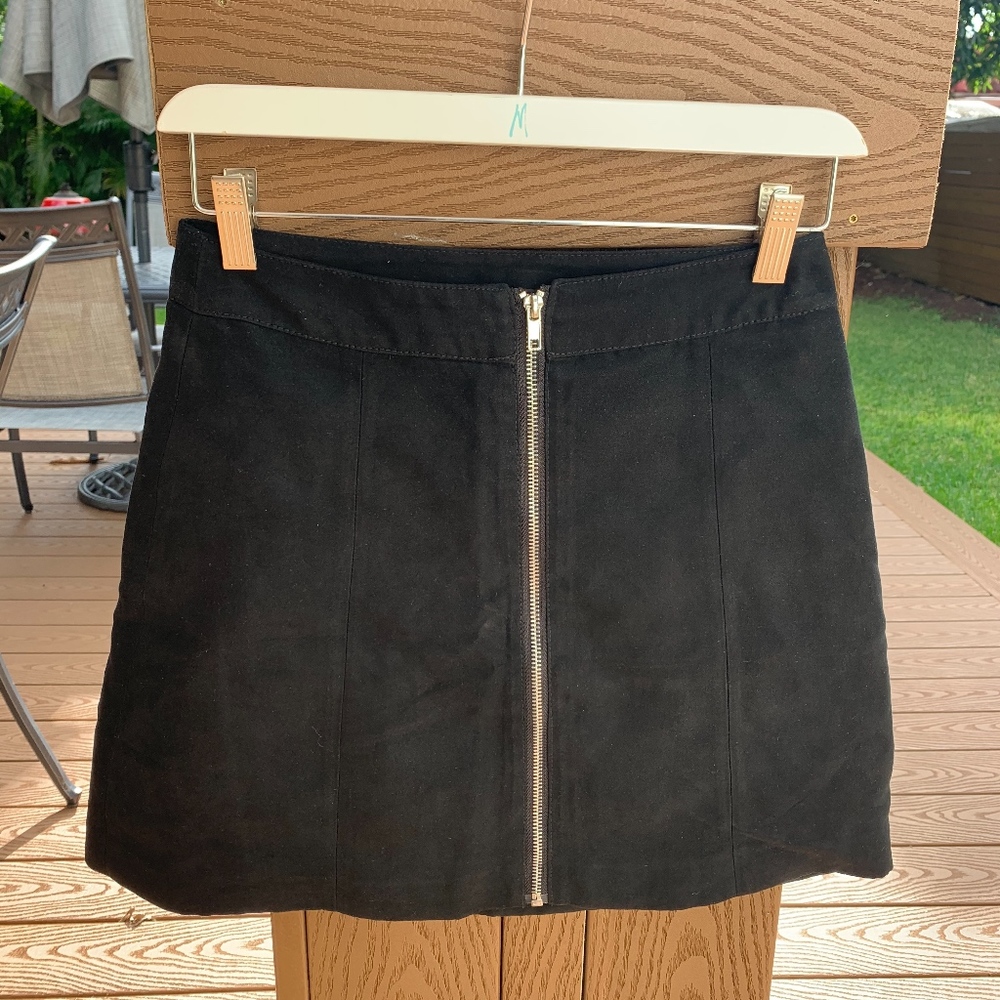 Black Suede Skirt from H&M